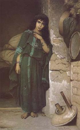 Charles Landelle Jeune fille arabe de Tougourth (mk32) France oil painting art